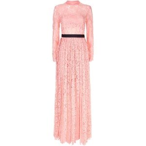 Self Portrait Pink Lace Maxi